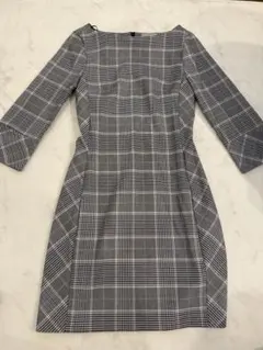 【美品】H&M チェック柄 タイトワンピース