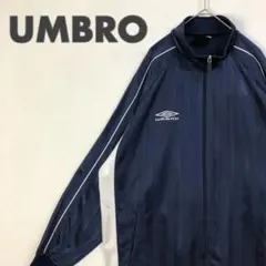 1968 アンブロ　ジャージ　トラックジャケット　刺繍　ロゴ　紺