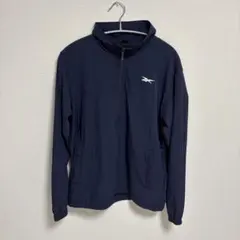 Reebok ネイビー フルジップ ナイロンジャケット