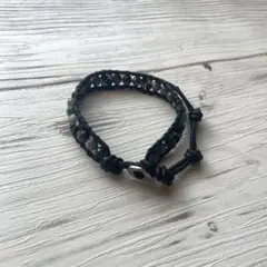 天然石ビーズラップブレスレット