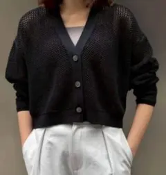 Demi-Luxe BEAMS ギマコットン Vネック カーディガンのサムネイル