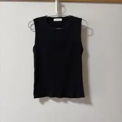EGOIST ブラックリブタンクトップ