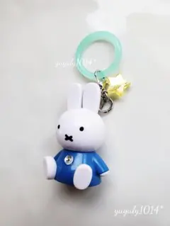 ♡ミッフィーブルーラインストーン アンブレラめじるしチャーム アクセフィギュア