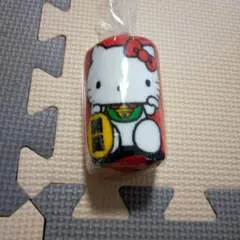 【当時物】【未使用】サンリオ　レトロ　ハローキティ　招き猫　ハンドタオル