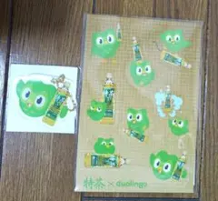 特茶 Duolingo アクリルキーホルダー ステッカーセットのサムネイル