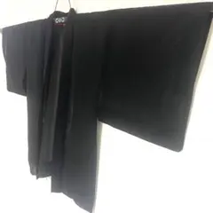 5k1092 羽織　夏物　薄物　絽　黒　柄物　和装　着物