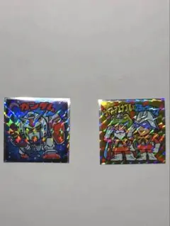 未使用美品　ビックリマンシール 機動戦士ガンダムマン コラボセット　2枚まとめ