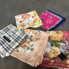 ブランドハンカチ バーバリー×1 セリーヌ×1 イヴ・サンローラン×1