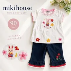 ミキハウス MIKI HOUSE トップス パンツ セット 90 女の子 花柄のサムネイル