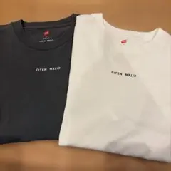 CITEN Hanes コラボ 半袖Tシャツ ホワイト、グレーのセットのサムネイル