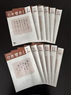 【美品】日本習字 漢字部 手本 12冊 2024年 1年分