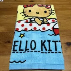 サンリオ日焼けハローキティ フェイスタオル 34×80cm 1枚