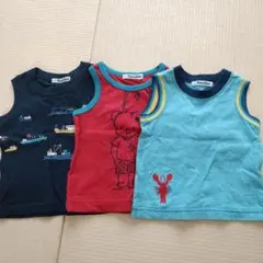 しおん様専用☆familiar☆80cm男の子タンクトップ3点セット