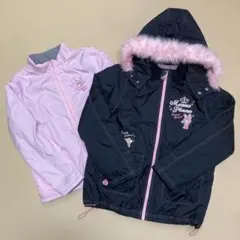 メゾピアノジュニア ひょう柄ベリエちゃんフェイクファーフーディ