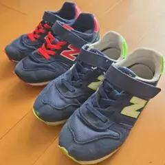 ニューバランス　20センチ　2足セット　ネイビー