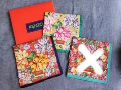 KENZO 花柄ハンカチ 2枚セット