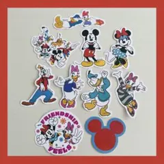 ディズニー　ミッキーマウス　ミニー　シール　ステッカー　紙素材　10枚 ④