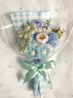モールフラワー プチブーケ ブルーミント系枯れない花