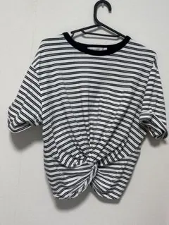 moussy ボーダートップス ショート丈のサムネイル