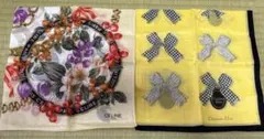 Christian Dior CELINE Dior セリーヌハンカチ2枚セット
