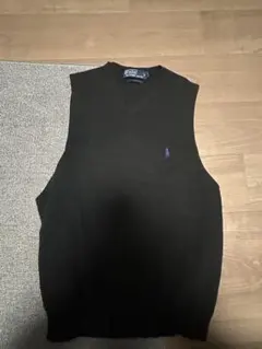 Polo by Ralph Lauren 黒 Vネック ベスト