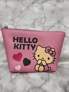 アベイル　日焼けキティポーチ　ピンクヒョウ柄リボンY2Kサンリオ