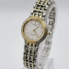 SEIKO EXCELINE 1F20-0J50 シェル文字盤 2トーン 稼働品 - メルカリ