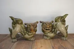 沖縄 シーサー 陶器 置物 ペア 魔除け 縁起物