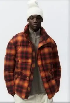 早い者勝ち！　【ZARA】チェック フランネル パフジャケット　Ｍ