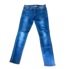 R13　デニムパンツ　スリムデニム　スキニー　ヴィンテージ加工　インディゴのサムネイル