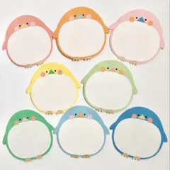 【卒園・入園】ことり壁面 8枚セット｜保育園 幼稚園 メッセージカード 春