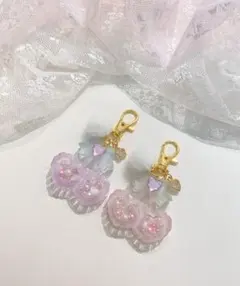 ♡レジン♡さくらんぼ♡ピンク♡きみどり♡ ‪‪‪‪❤︎‬‬さくらんぼシェイカー