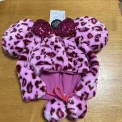 ディズニー⭐︎ファンキャップ⭐︎ヒョウ柄⭐︎ピンク⭐︎新品未使用