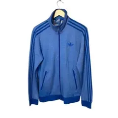 刺繍ロゴ トレフォイル adidas アディダス トラックジャケット ブルー