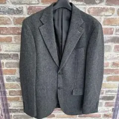 COMME CA ISM グレー テーラードジャケット XL ヘリンボーン