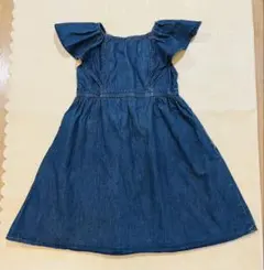 No.584 GU ワンピース フリル袖 120cm