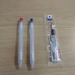 無印赤青ボールペンセット 0.5mm リフィル付き