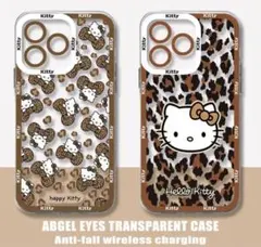 iPhone12 ヒョウ柄キティちゃん　平成ギャル　ハローキティ　y2k ギャル