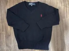 ポロ ラルフ ローレン Vネックセーター ネイビー　ニット