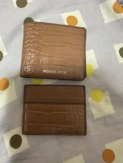 マ*Ⓡ様 MICHAEL KORS ブラウン 二つ折り財布とカードケースセット