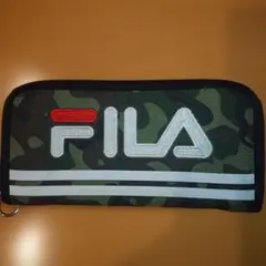 FILA 長財布 カモフラ柄 ラウンドファスナー