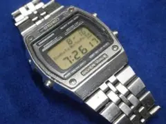 か*う様 SEIKO SILVER WAVE デジタル腕時計　メンズ稼働品　風防