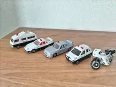【ジャンク】トミカ 警察車両 5台セット パトカー ミニカー バイク