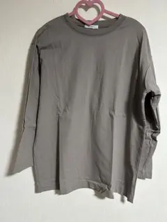 JEANASIS ベーシックロンT グレージュ
