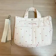 gelato pique ジェラピケ ストロベリーキルティングお散歩バッグＭ