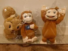 おさるのジョージ　カメラ　はい、チーズ！ジャンピー　はずかちっ　ぬいぐるみ