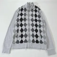 美品✨バーバリーブラックレーベル ドライバーズジャケット ニット ホース刺繍 L