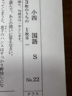 浜学園 小3 国語 復習テスト Sクラス No.01～42 2026年最新】浜学園 復習テスト解答の人気アイテム - メルカリ
