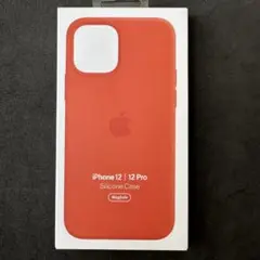iPhone12 12Pro エレクトリックオレンジ　シリコン アップル　純正