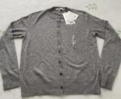 UNIQLO エクストラファインメリノウール カーディガン M グレー